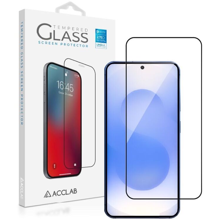 Защитное стекло ACCLAB Full Glue для Samsung Galaxy S26 (S942) - Black: фото 1 из 7