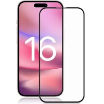 Защитное стекло AMORUS Full Glue Tempered Glass для Apple iPhone 16 Plus - Black: фото 1 из 11