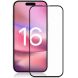 Захисне скло AMORUS Full Glue Tempered Glass для Apple iPhone 16 Plus - Black (360621B). Фото 1 з 11