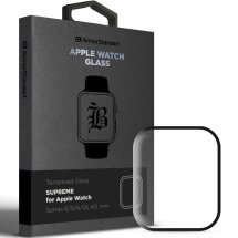 Защитное стекло ArmorStandart Supreme Black Icon (FW) для Apple Watch 40 / SE 40 mm: фото 1 из 1