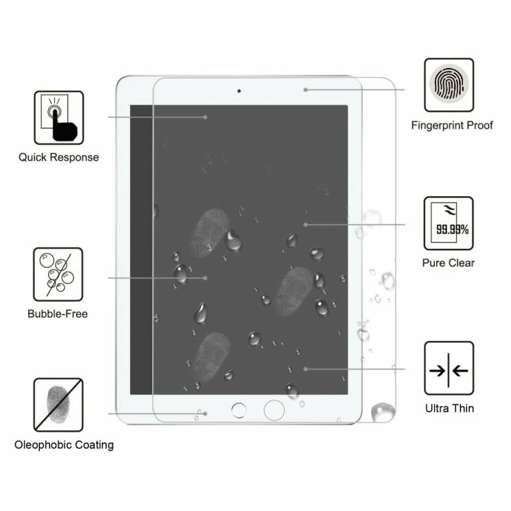 Защитное стекло Deexe Crystal Glass для Apple iPad mini 5 (2019): фото 2 из 6