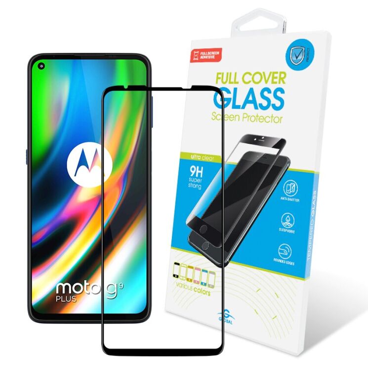 Защитное стекло Global Full Glue для Motorola Moto G9 Plus - Black: фото 1 из 3