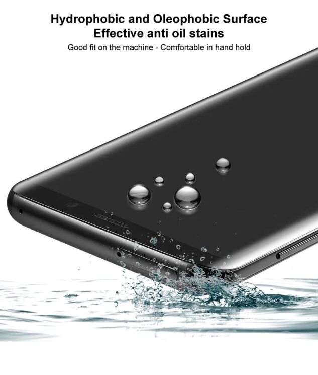 Защитное стекло IMAK 3D Curved Privacy для Xiaomi Redmi Note 14 Pro 5G / Note 14 Pro Plus / Poco X7 - Black: фото 8 из 10