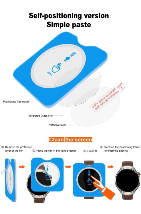 Защитное стекло IMAK Tempered Glass для Garmin Forerunner 165: фото 7 из 11