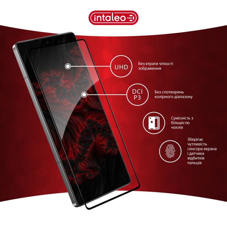 Защитное стекло Intaleo Full Glue для Infinix Note 50 Pro Plus - Black (405101B) Защитное стекло Intaleo Full Glue для Infinix Note 50 Pro Plus - Black: фото 4 из 8