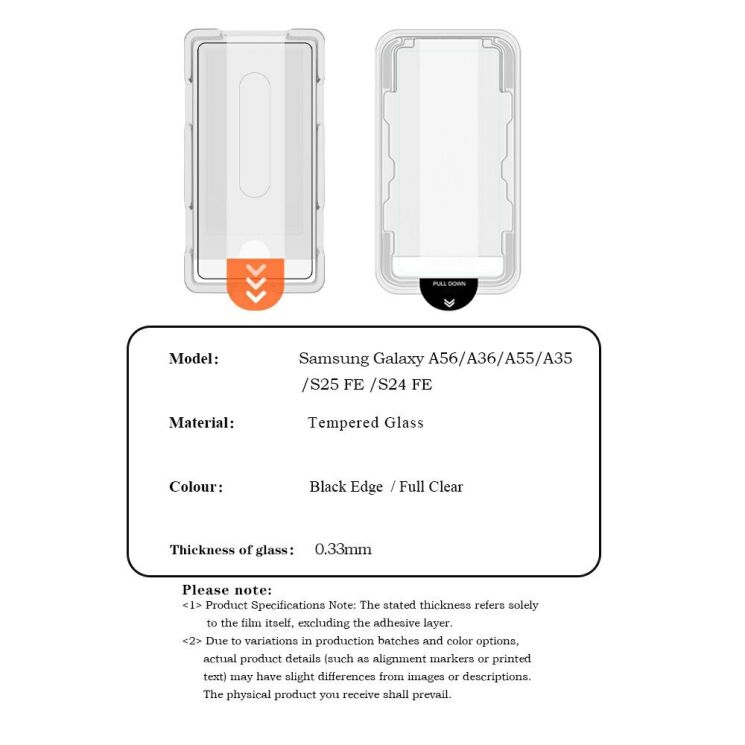 Защитное стекло LEREACH Tempered Glass Full Screen Protector для Samsung Galaxy S25 FE (S731) - Black (405310B) Защитное стекло LEREACH Tempered Glass Full Screen Protector для Samsung Galaxy S25 FE (S731) - Black: фото 11 из 11