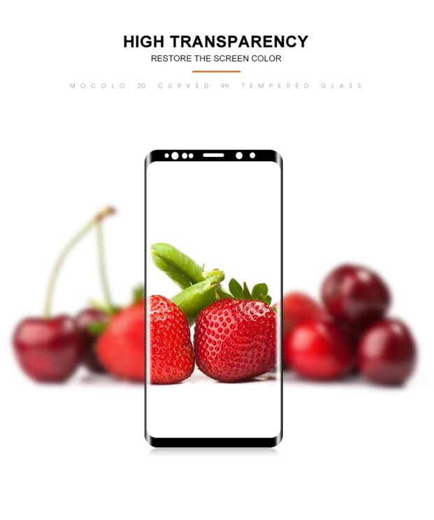 Защитное стекло MOCOLO 3D Curved Full Size для Samsung Galaxy Note 9 - Black: фото 11 из 11