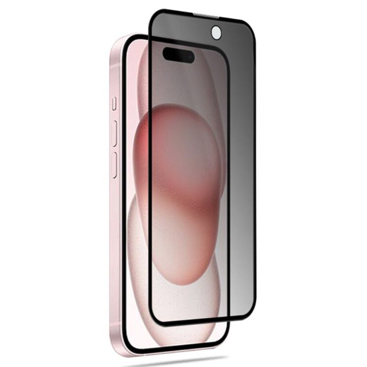 Захисне скло MOCOLO Anti-Spy для Apple iPhone 15 - Black: фото 2 з 6