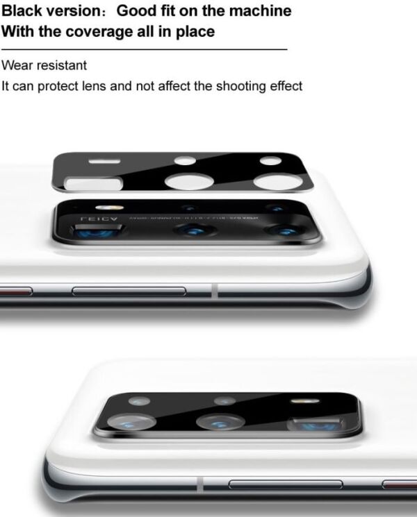 Защитное стекло на камеру IMAK Black Glass Lens для Apple iPhone 16 Pro / 16 Pro Max - Black: фото 8 из 10