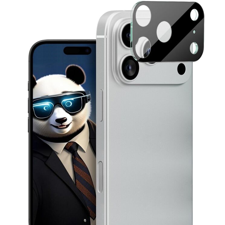 Защитное стекло на камеру IMAK Black Glass Lens для Apple iPhone 17 Pro - Black: фото 1 из 6