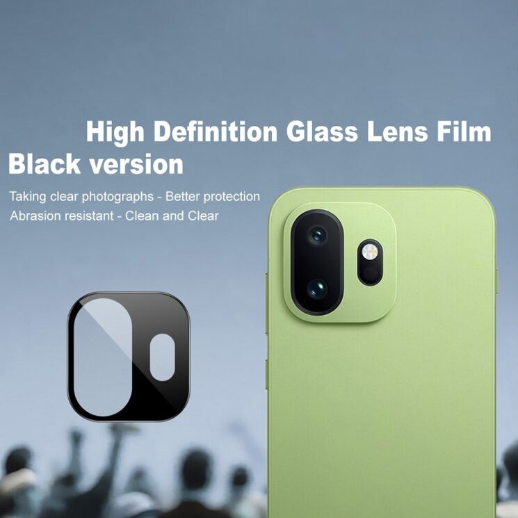 Захисне скло на камеру IMAK Black Glass Lens для OnePlus 15T - Black: фото 2 з 7