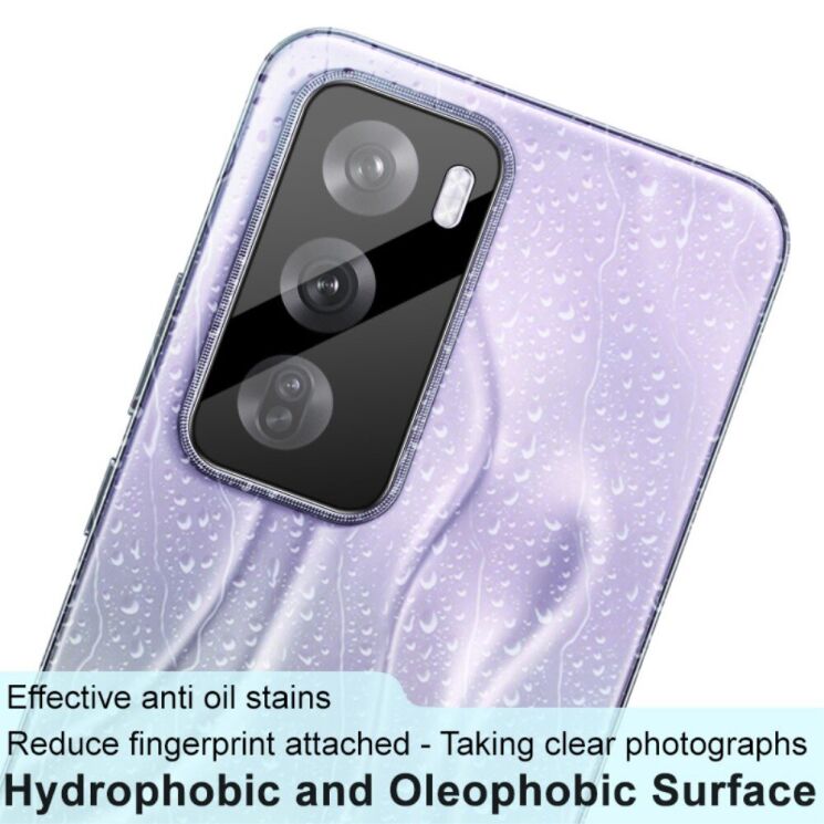Защитное стекло на камеру IMAK Black Glass Lens для OPPO Reno 12 Pro - Black: фото 5 из 11