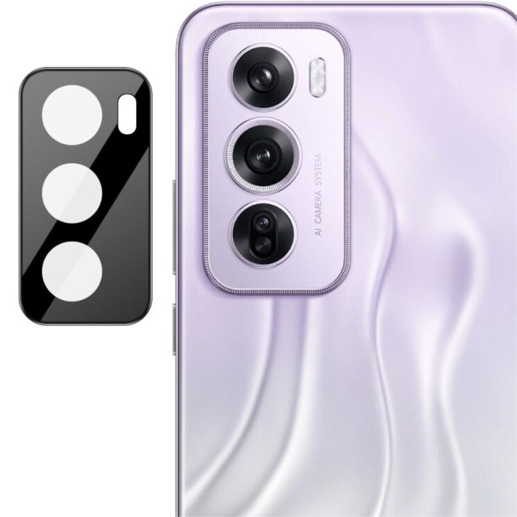 Защитное стекло на камеру IMAK Black Glass Lens для OPPO Reno 12 Pro - Black: фото 1 из 11
