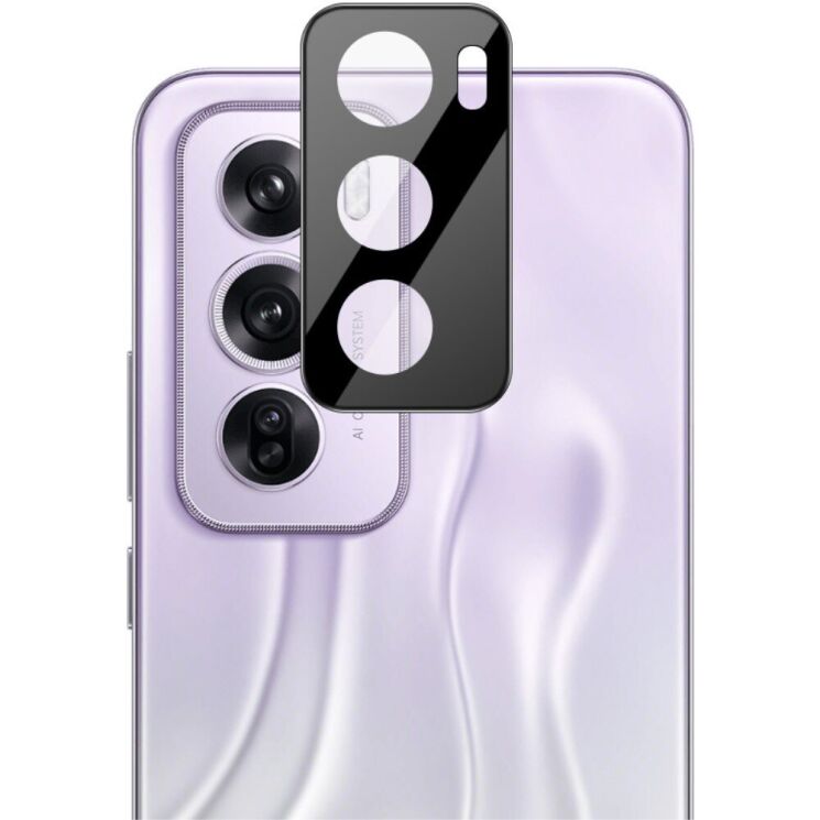 Защитное стекло на камеру IMAK Black Glass Lens для OPPO Reno 12 Pro - Black: фото 2 из 11