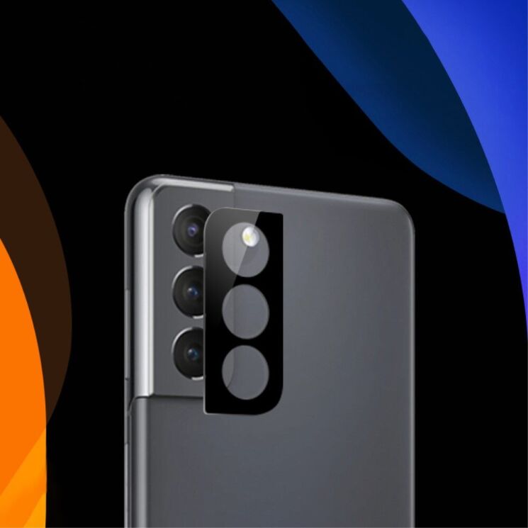 Защитное стекло на камеру MOCOLO Lens Protector для Samsung Galaxy S22 (S901) - Black: фото 4 из 6