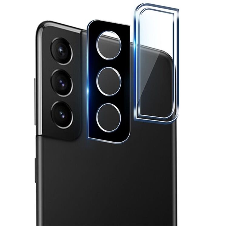 Защитное стекло на камеру MOCOLO Lens Protector для Samsung Galaxy S22 (S901) - Black: фото 2 из 6
