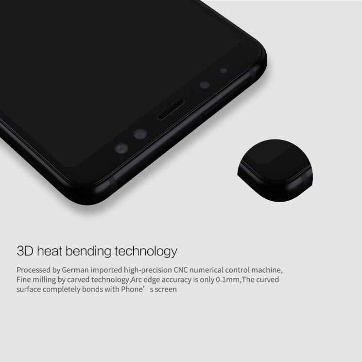 Защитное стекло NILLKIN 3D Amazing CP+ MAX для Samsung Galaxy A8 2018 (A530) - Black: фото 7 из 12