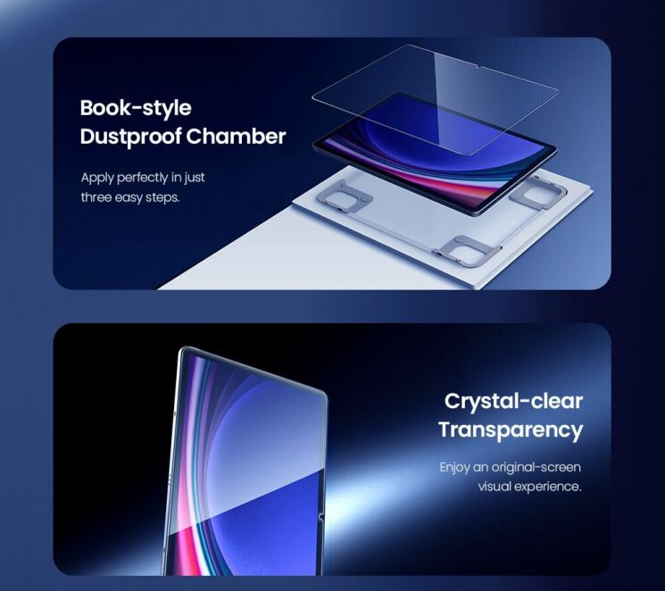 Захисне скло NILLKIN Amazing H+ Pro (FT) для Samsung Galaxy Tab S9 / Tab S9 FE / Tab S10 FE / S10 Lite: фото 7 з 22