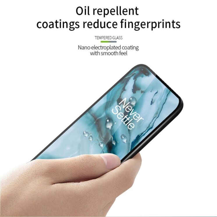 Защитное стекло PINWUYO Full Glue Cover для OnePlus Nord - Black: фото 12 из 15