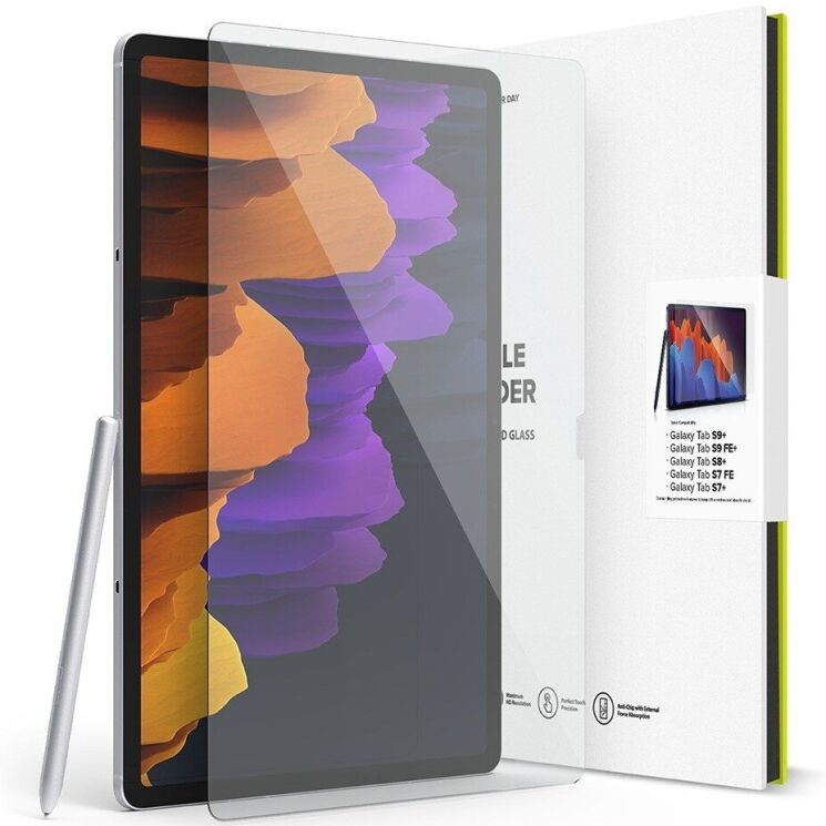 Защитное стекло Ringke Invisible Defender для Samsung Galaxy Tab S7 FE / S7 Plus / S8 Plus / S9 Plus / S FE Plus / S10 Plus (G4as035): фото 1 из 13