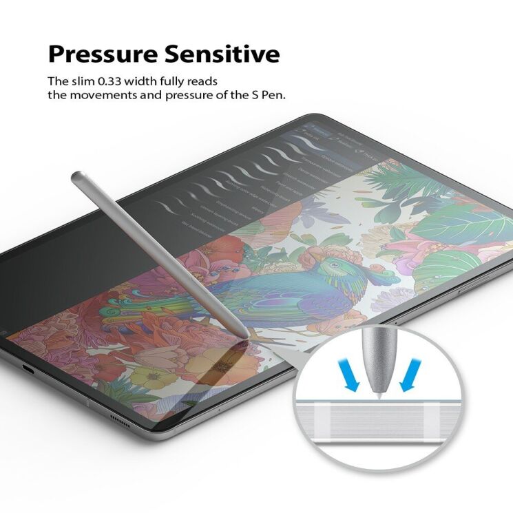 Защитное стекло Ringke Invisible Defender для Samsung Galaxy Tab S7 FE / S7 Plus / S8 Plus / S9 Plus / S FE Plus / S10 Plus (G4as035): фото 8 из 13