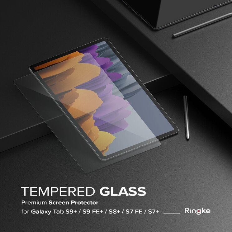 Защитное стекло Ringke Invisible Defender для Samsung Galaxy Tab S7 FE / S7 Plus / S8 Plus / S9 Plus / S FE Plus / S10 Plus (G4as035): фото 3 из 13