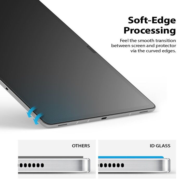 Защитное стекло Ringke Invisible Defender для Samsung Galaxy Tab S7 FE / S7 Plus / S8 Plus / S9 Plus / S FE Plus / S10 Plus (G4as035): фото 7 из 13