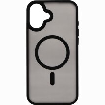 Захисний чохол 2Е Soft Touch MagSafe для iPhone 16 Plus - Black: фото 1 з 4