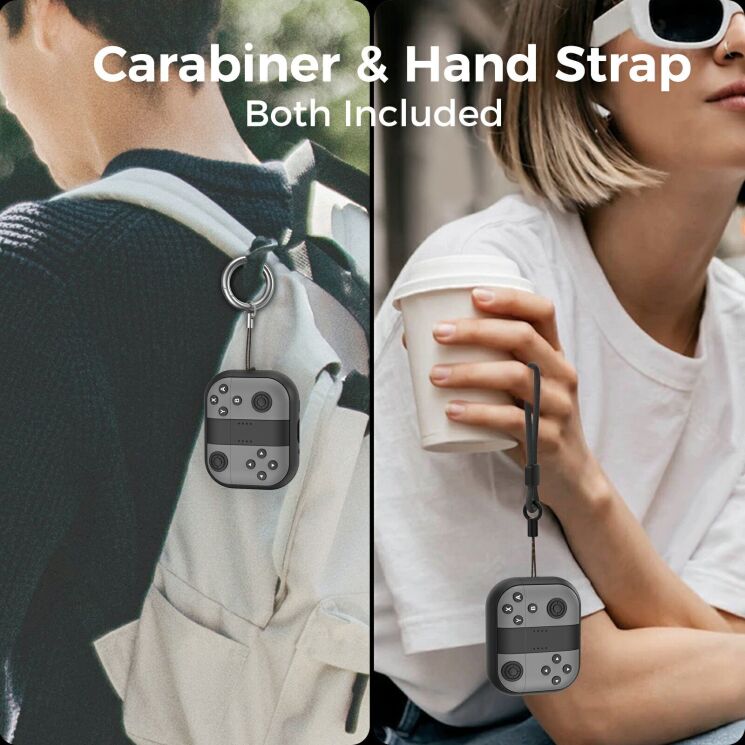 Защитный чехол AHASTYLE Game Controller для Apple AirPods Pro 3 - Black / White: фото 5 из 7