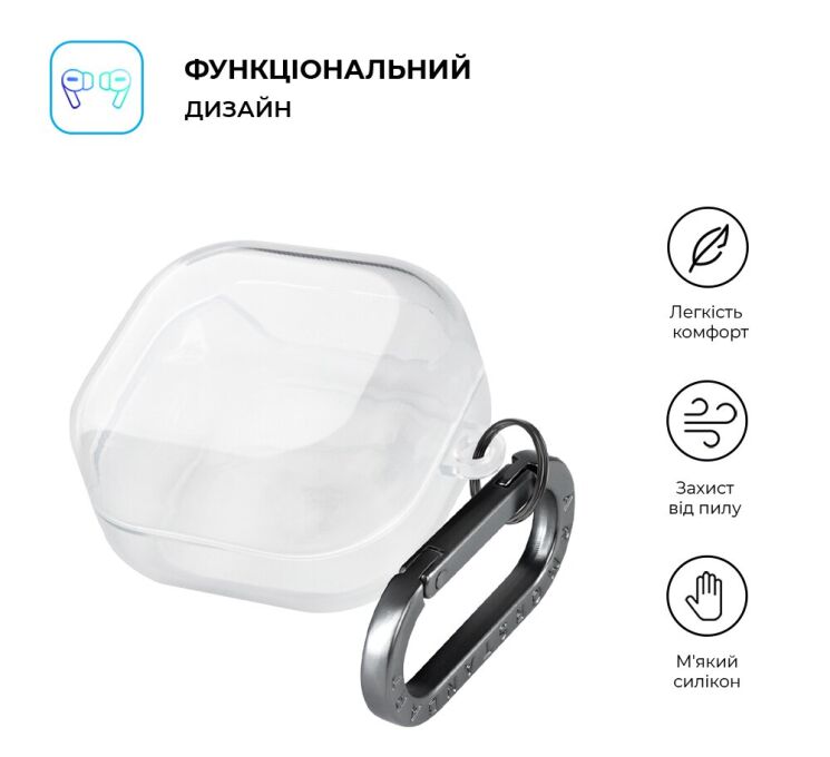 Защитный чехол ArmorStandart Air Case для Samsung Galaxy Buds 4 / Buds 4 Pro - Clear: фото 3 из 3