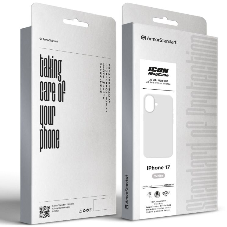 Захисний чохол ArmorStandart ICON2 MagSafe для iPhone 17 - White: фото 2 з 2