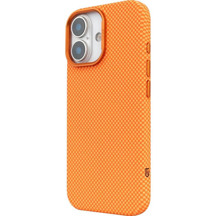 Захисний чохол ArmorStandart LikeCarbon2 MagCase для iPhone 17 - Kevlar Orange: фото 5 з 8