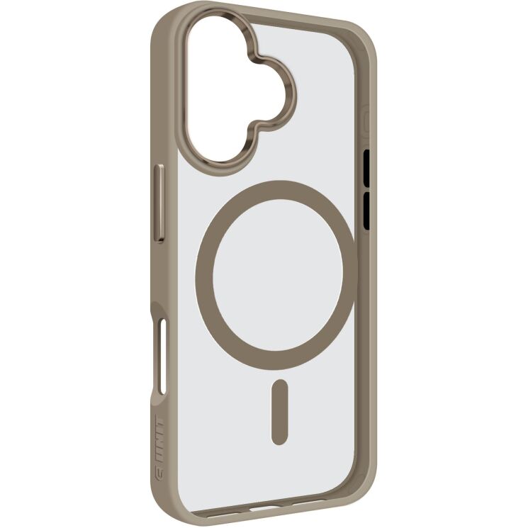 Защитный чехол ArmorStandart Unit MagSafe для Apple iPhone 16 - Titanium Gold: фото 1 из 2