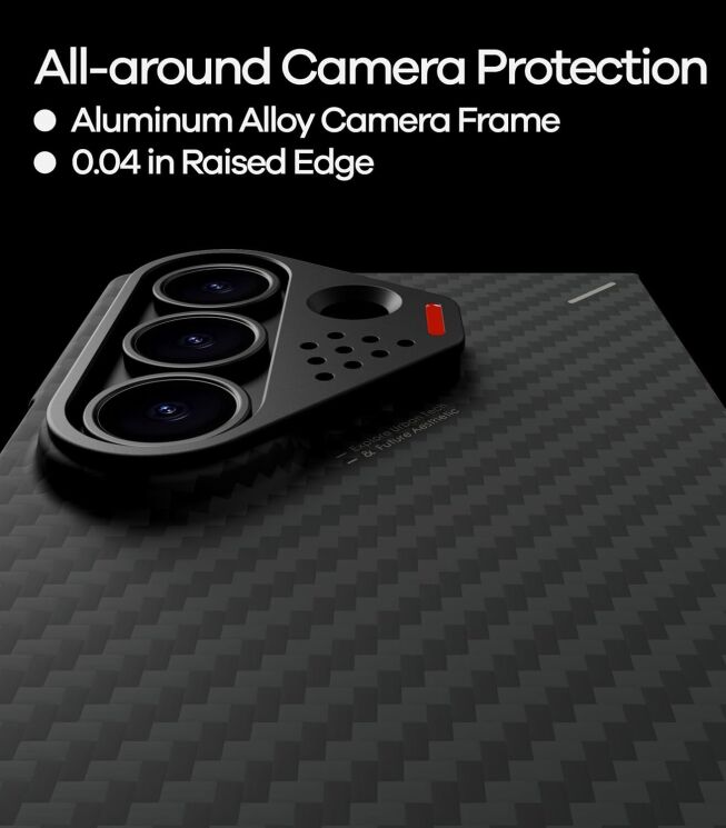 Защитный чехол AULUMU Ultra-Slim Aramid Fiber Case (FF) для Samsung Galaxy Fold 8 Ultra - Black: фото 10 из 11