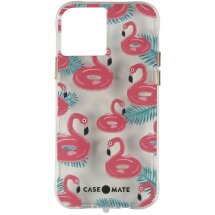 Защитный чехол Case-Mate Tough Prints для Apple iPhone 12 / 12 Pro - Float On Flamingos: фото 1 из 3