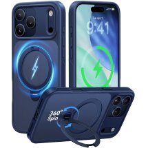 Захисний чохол CASEKOO Frost Matte Stand Pro для iPhone 18 Pro / 17 Pro - Blue: фото 1 з 11
