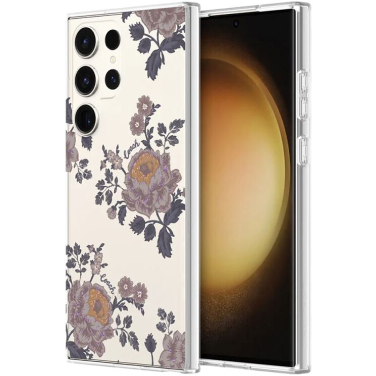 Захисний чохол Coach Protective Case для Samsung Galaxy S23 Ultra (S918) - Moody Floral: фото 1 з 6