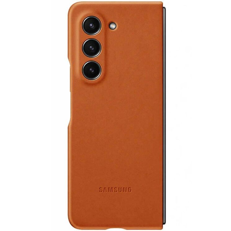Защитный чехол Copiex Leather Cover (FF) для Samsung Galaxy Fold 5 - Brown: фото 2 из 5