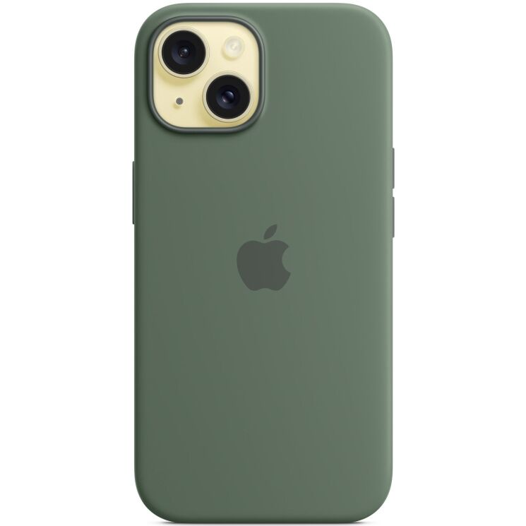 Защитный чехол Copiex Silicone Case with MagSafe для Apple iPhone 15 - Cypress: фото 3 из 5
