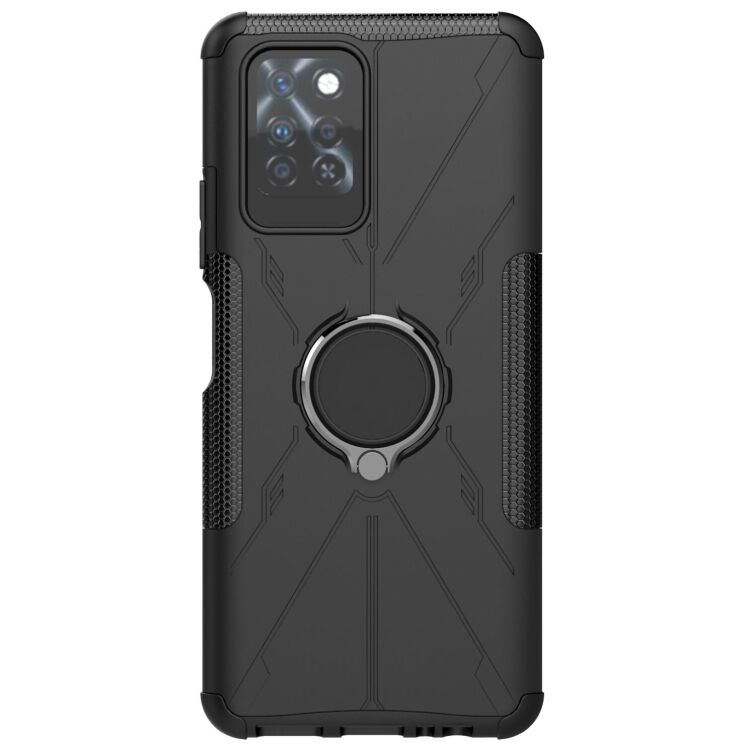Защитный чехол Deexe Armor Bear для Infinix Note 10 Pro (X695C) - Black: фото 2 из 6