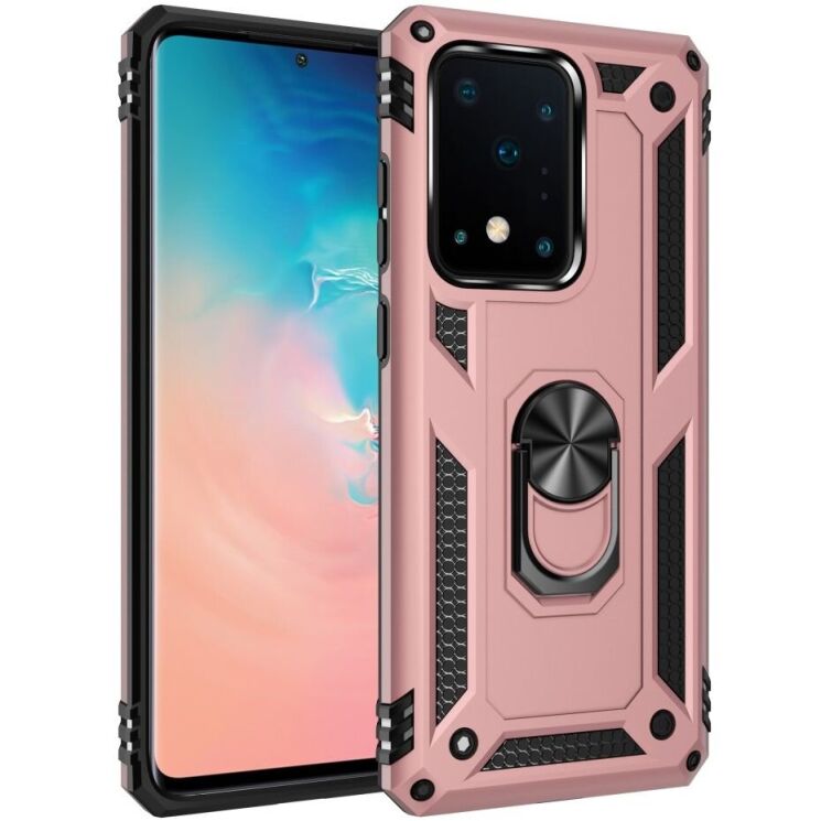 Защитный чехол Deexe Armor Case для Samsung Galaxy S20 Ultra (G988) - Rose Gold: фото 1 из 10