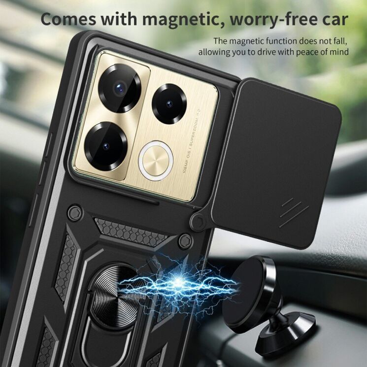 Защитный чехол Deexe Armor Shield для Infinix Note 40 Pro - Black: фото 5 из 8