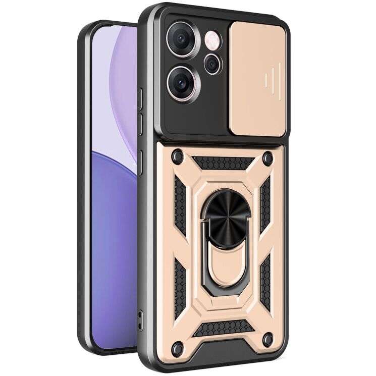 Захисний чохол Deexe Armor Shield для OPPO Reno 14 F/FS - Gold: фото 1 з 9