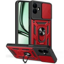 Захисний чохол Deexe Armor Shield для Samsung Galaxy A07 (A075) - Red: фото 1 з 10