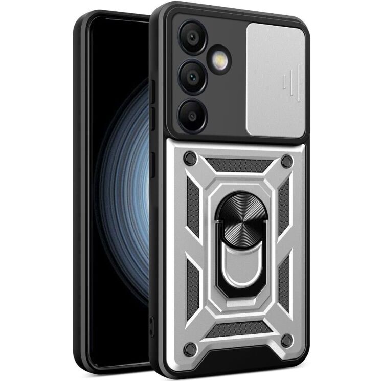 Защитный чехол Deexe Armor Shield для Samsung Galaxy S24 FE (S721) - Silver: фото 1 из 9