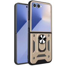 Защитный чехол Deexe Armor Shield (FF) для Samsung Galaxy Flip 7 - Gold: фото 1 из 10
