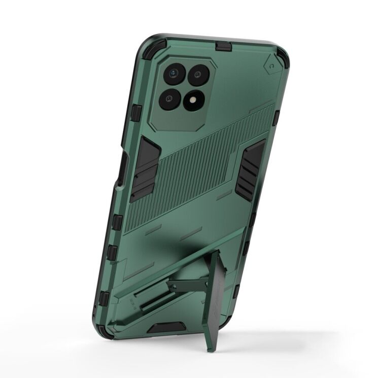 Захисний чохол Deexe Bibercas для Realme 8i / Realme Narzo 50 - Green: фото 4 з 9