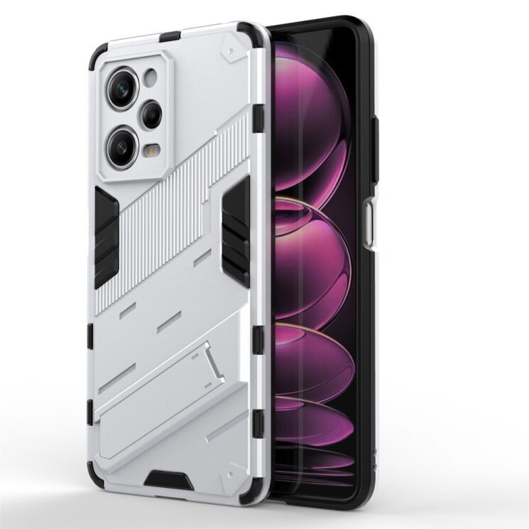 Захисний чохол Deexe Bibercas для Xiaomi Redmi Note 12 Pro 5G - Silver: фото 2 з 8