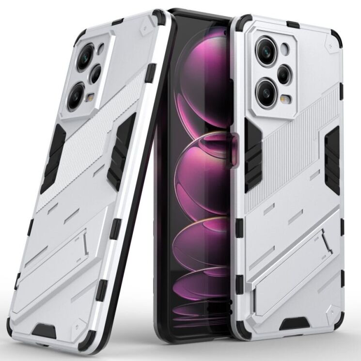 Захисний чохол Deexe Bibercas для Xiaomi Redmi Note 12 Pro 5G - Silver: фото 1 з 8