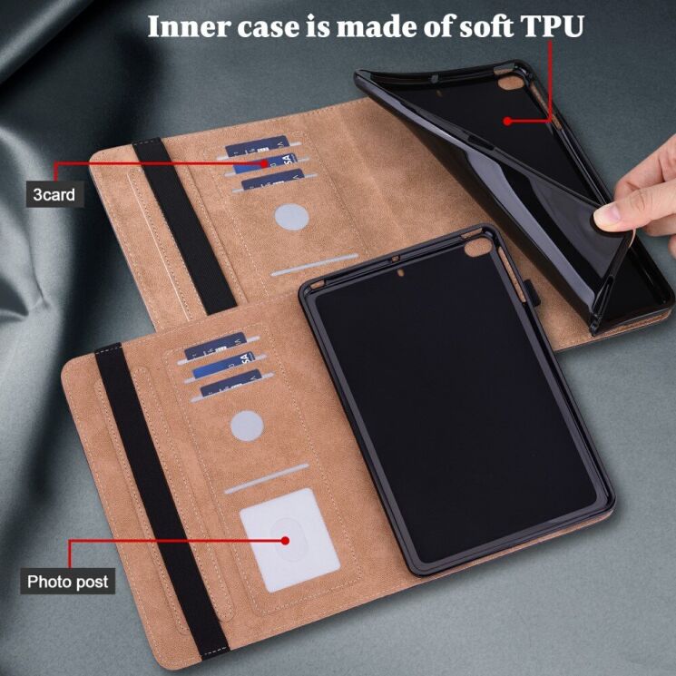 Захисний чохол Deexe Business Cover для Xiaomi Pad 7 / 7 Pro - Brown: фото 5 з 12